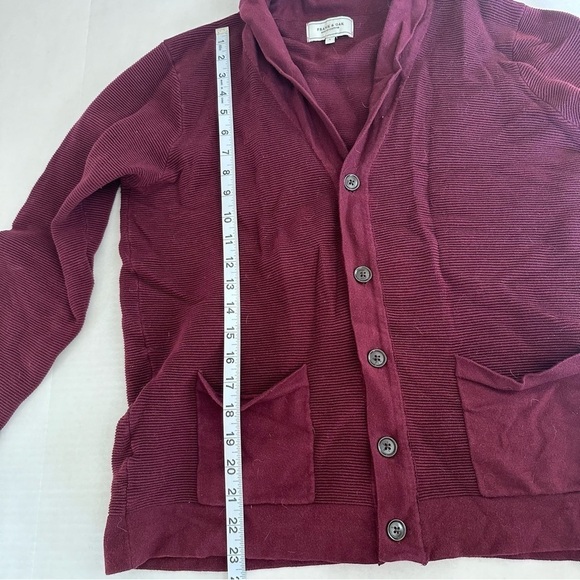 Frank & Oak Cotton Cardigan Blazer Size Large Jacket Sweatshirt Sweater - Picture 6 of 7